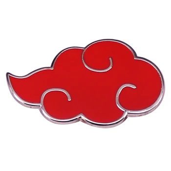 Cordão akatsuki nuvens vermelhas para crachá